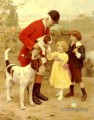 Les Huntsmans Pet enfants idylliques Arthur John Elsley